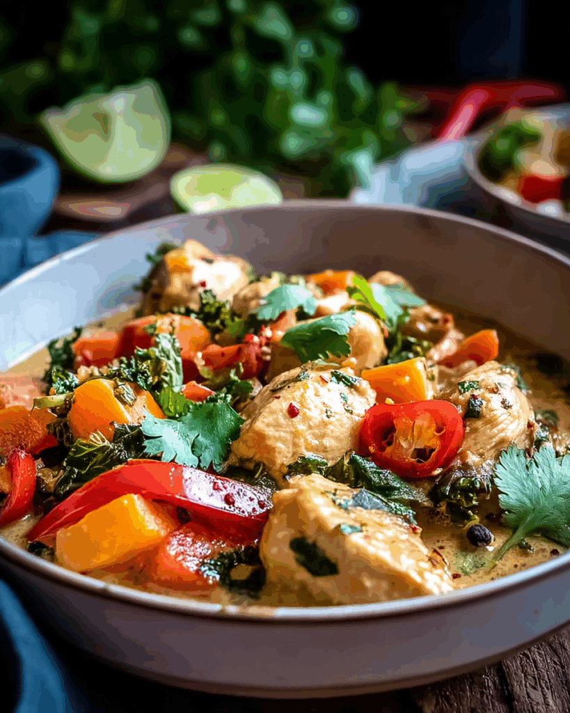 Coconut Lime Chicken and Vegetables