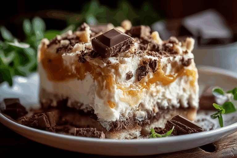 Heath Bar Poke Cake