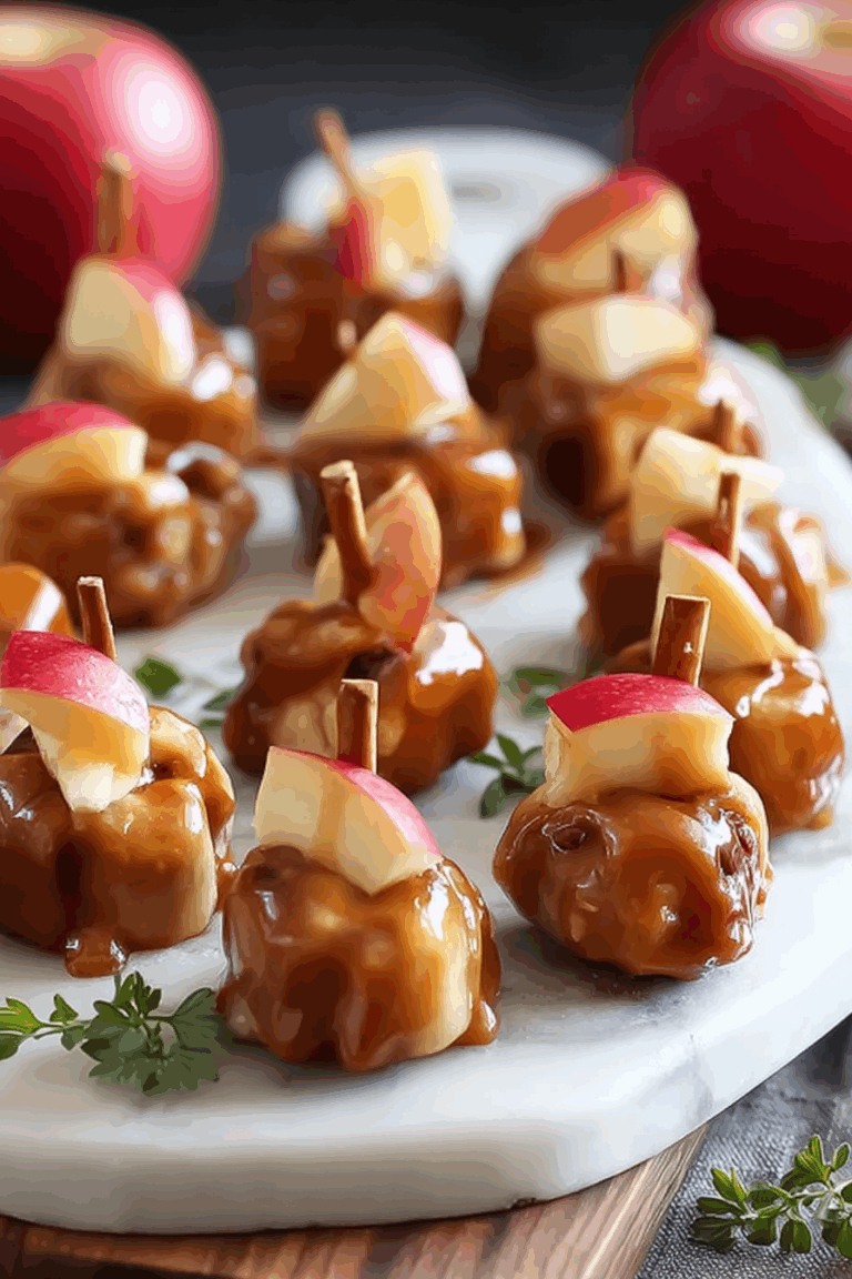 CARAMEL APPLE PRETZEL BITES