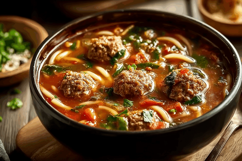 Italian Meatball Soup