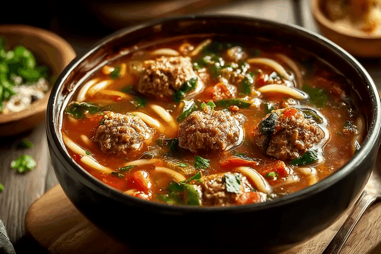 Italian Meatball Soup