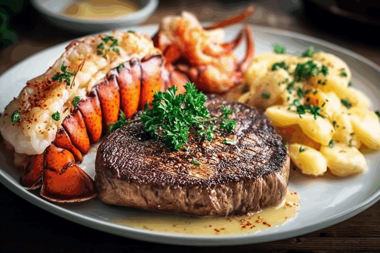 Steak and Lobster Dinner