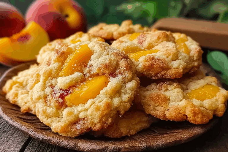 Peach Cobbler Cookies