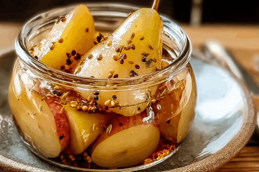 Quick Pickled Pears