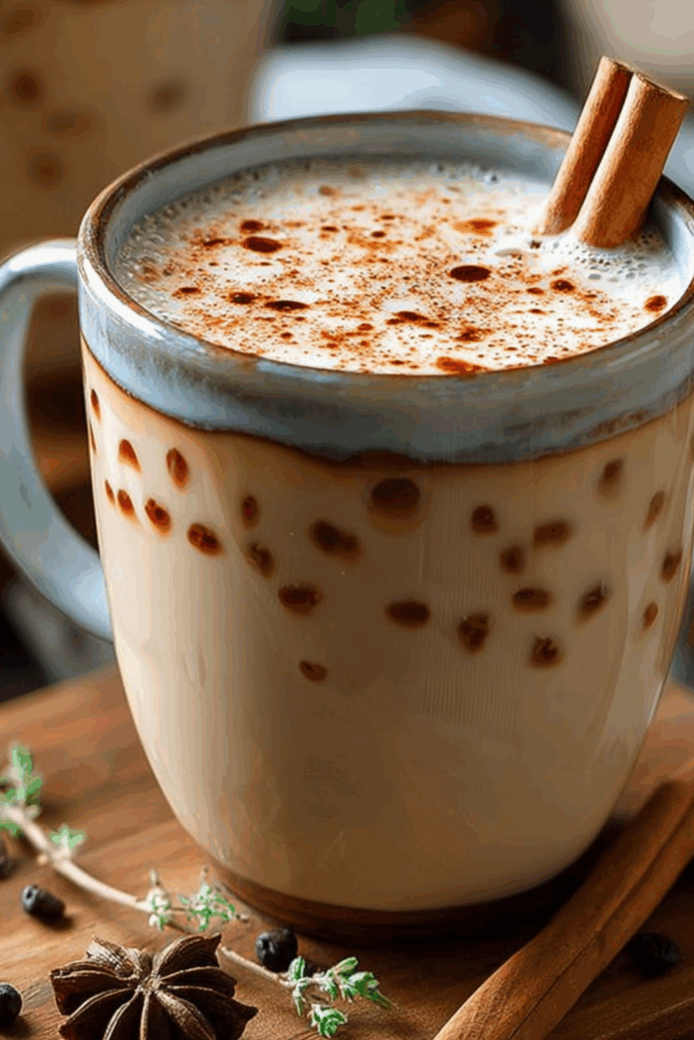 Homemade Vanilla Cinnamon Milk Tea