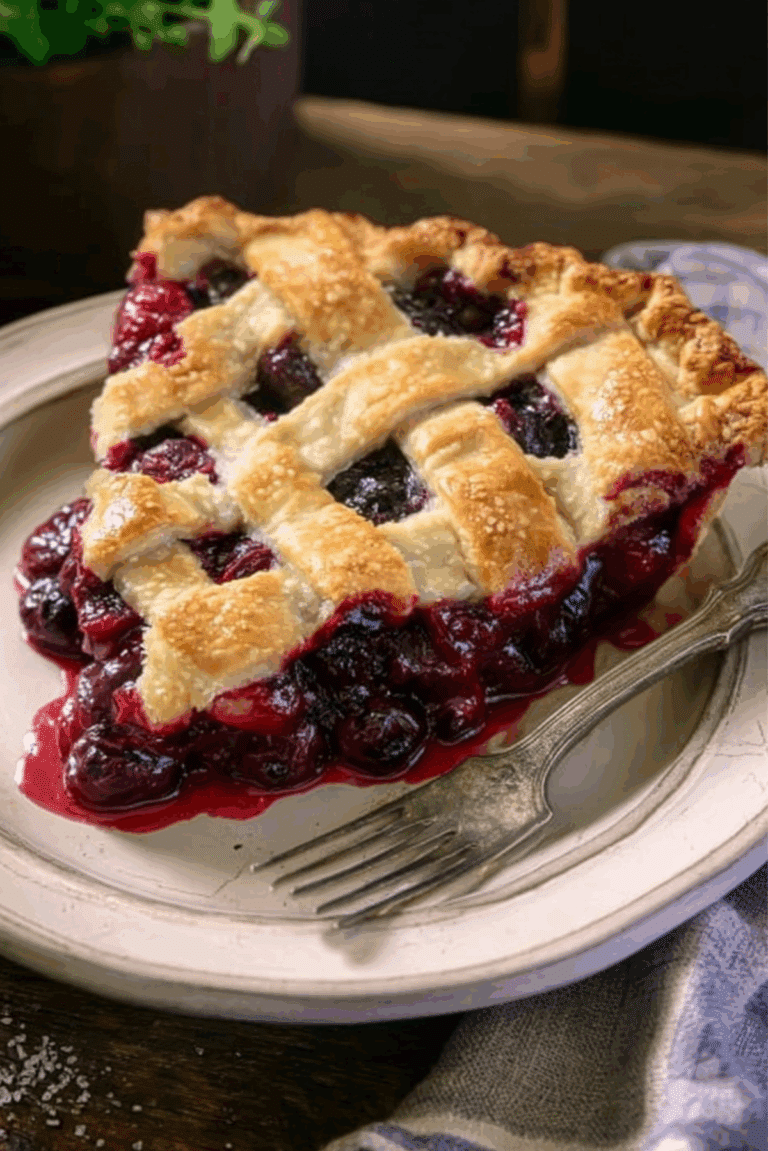Lattice-Topped Berry Pie
