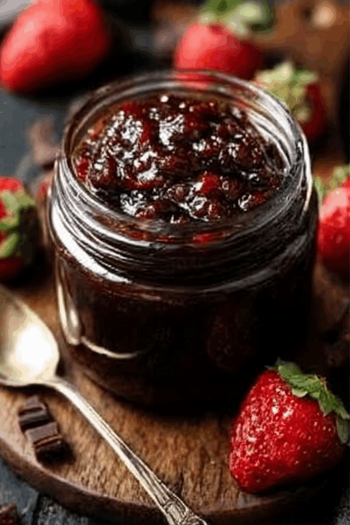 Dark Chocolate Strawberry Jam