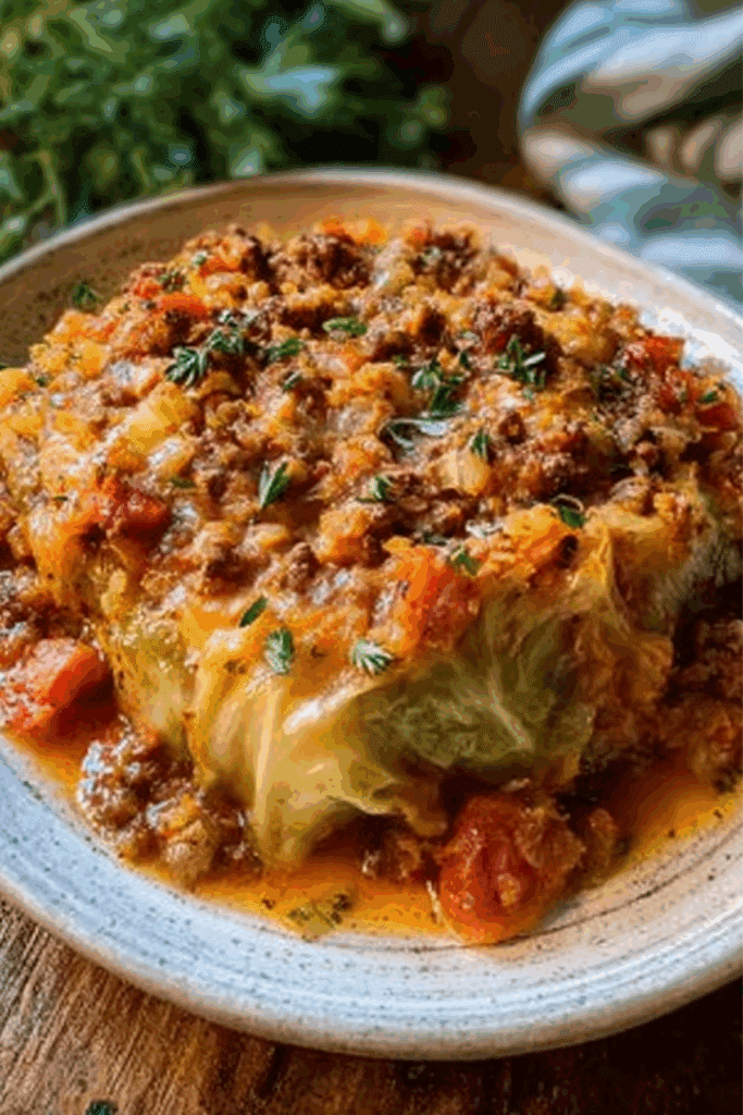 Stuffed Cabbage Roll Casserole