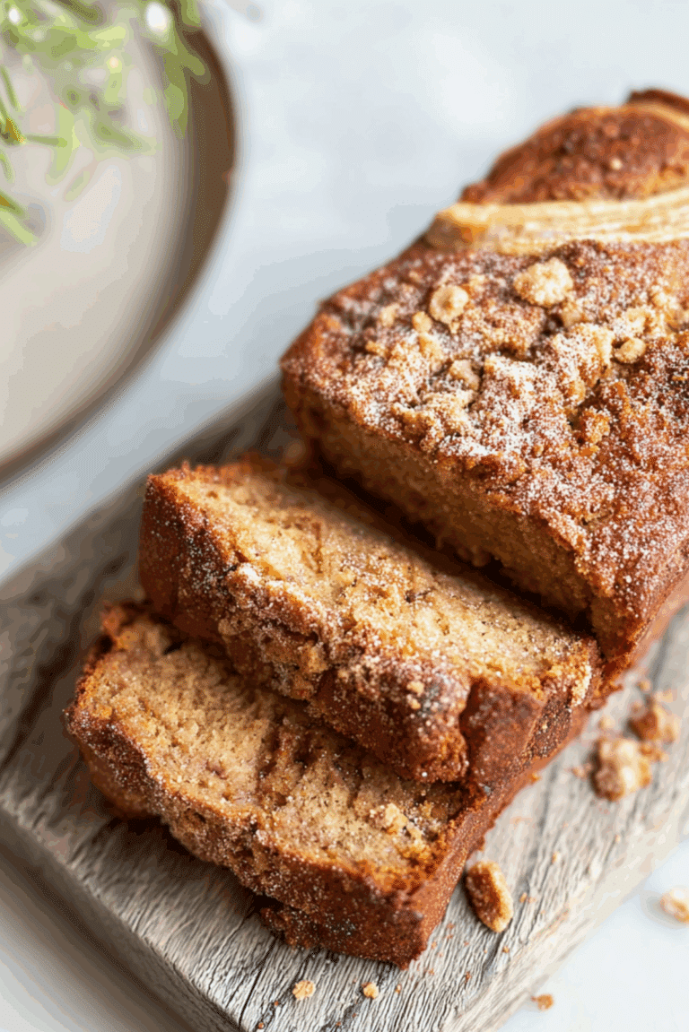 Best Ever Banana Bread With Cinnamon Crunch