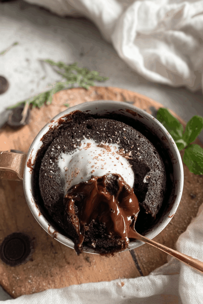 Single Serve Hot Fudge Chocolate Cake