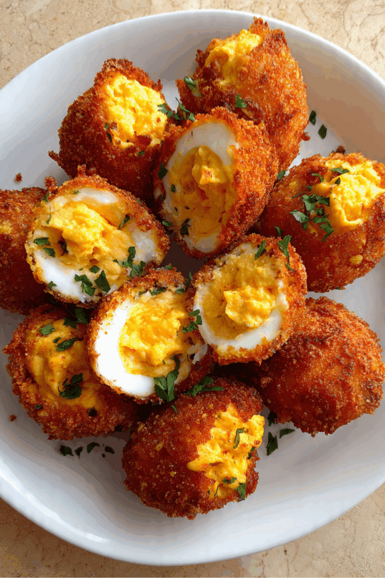Deep-Fried Deviled Eggs