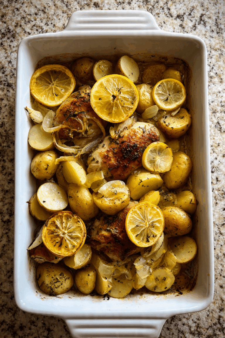 Citrus Chicken and Potato Bake