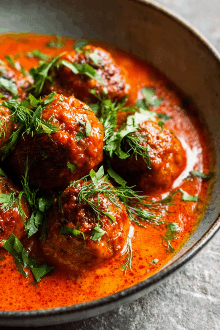 Coconut gochujang chicken meatballs recipe