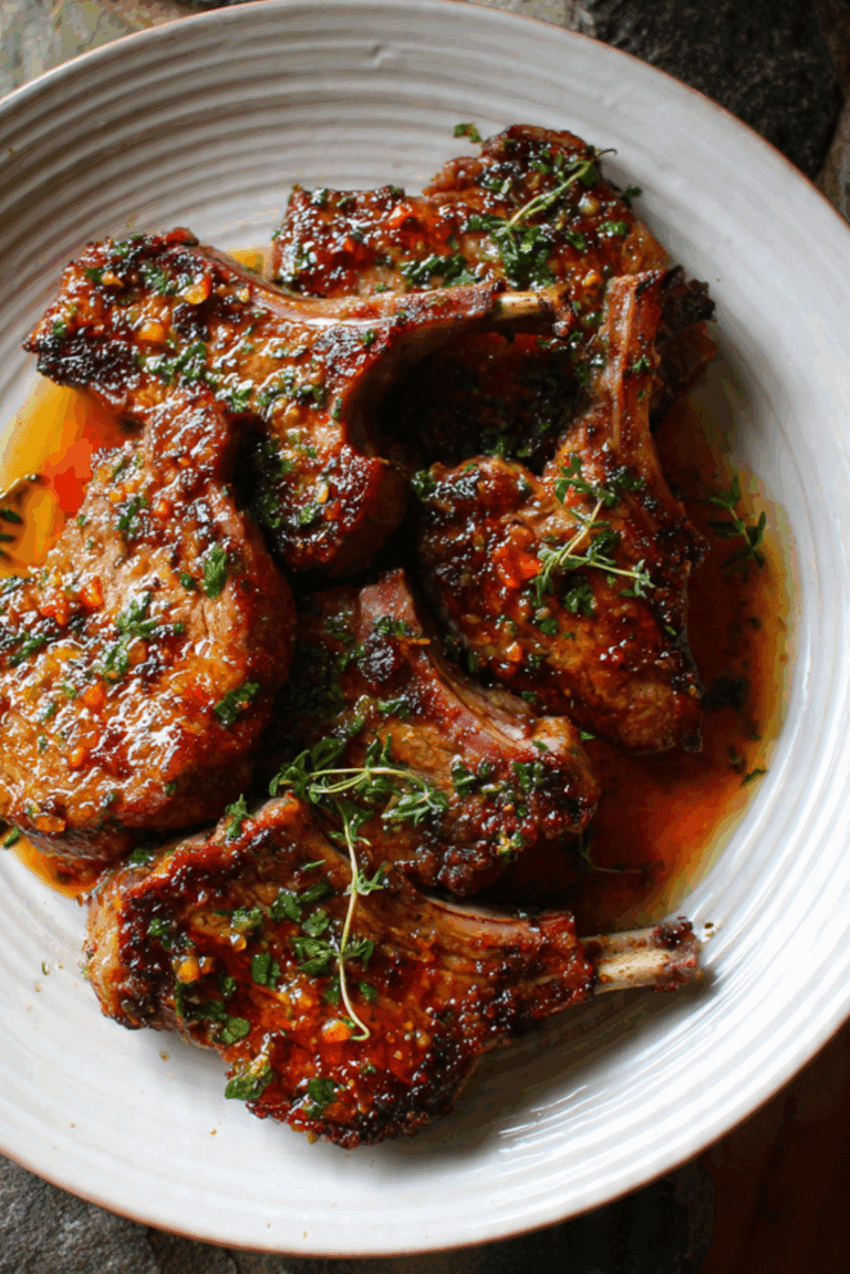 Honey Cajun Lamb Chops Recipe