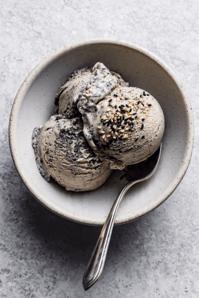 Black Sesame Coconut Ice Cream
