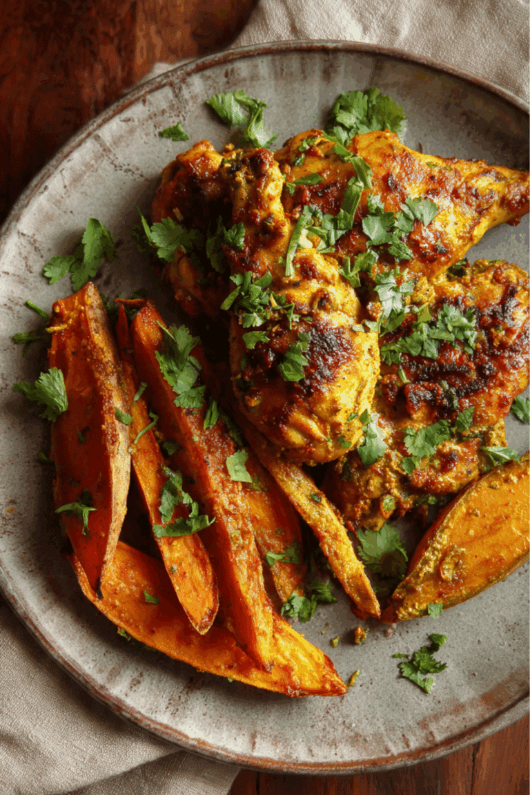 Indian Spiced Chicken with Sweet Potatoes