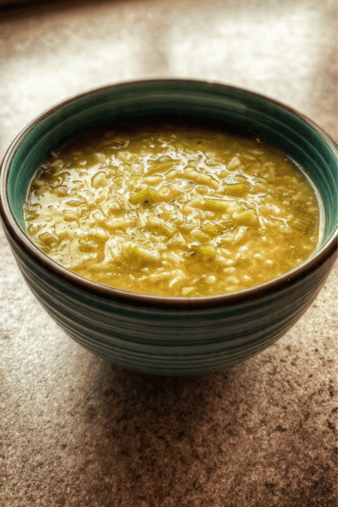 Leek and Rice Soup
