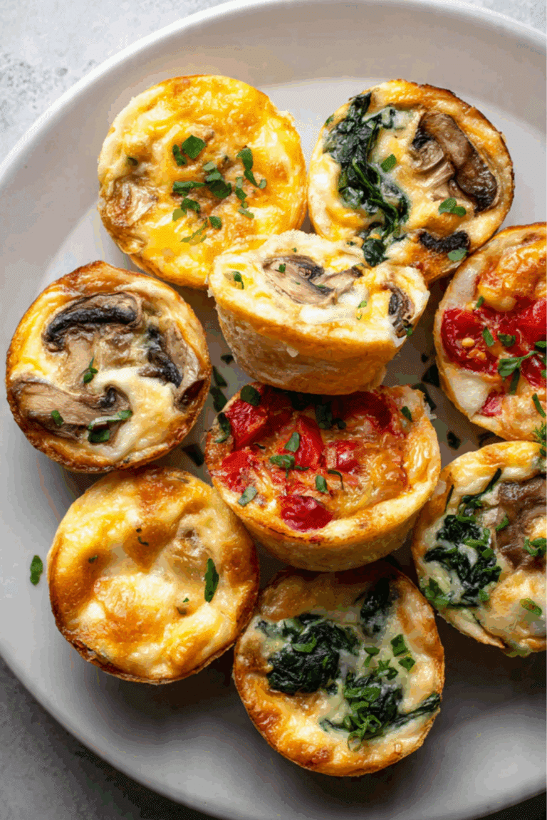 Mini Quiche Recipe (4 Ways!)