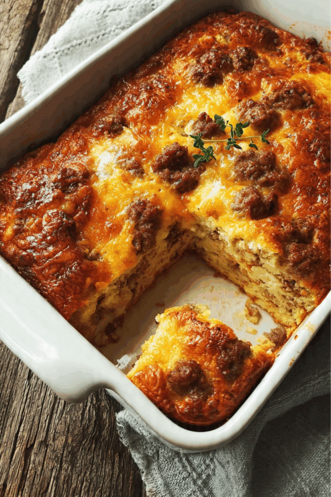 Cheesy Sausage Breakfast Casserole