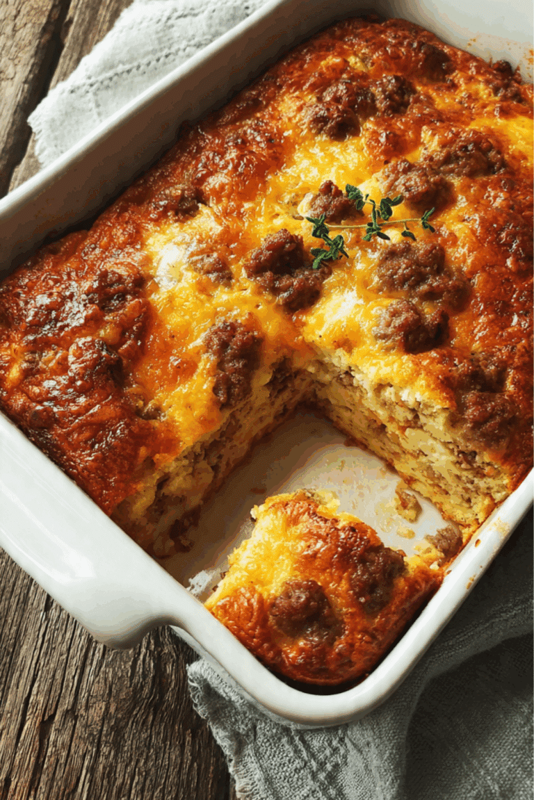 Cheesy Sausage Breakfast Casserole