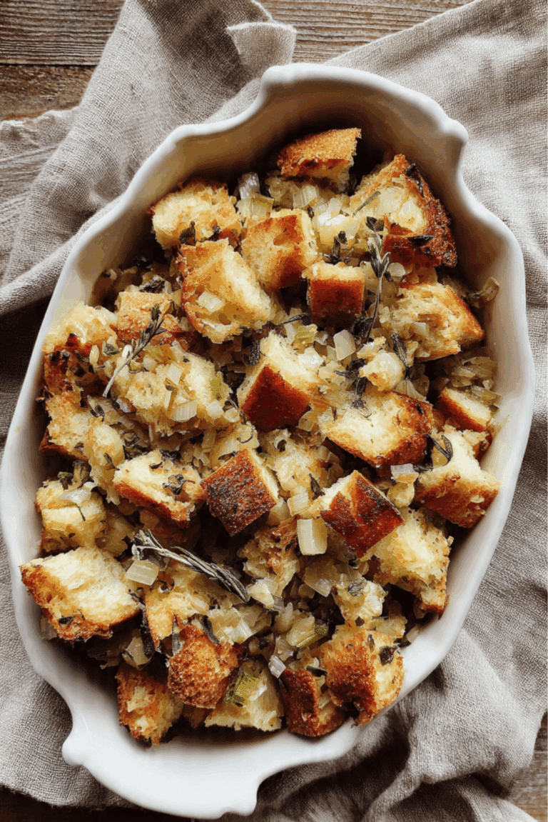 Classic Sage & Onion Bread Dressing (Stuffing)