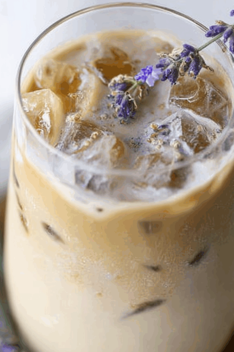Iced Honey Lavender Latte