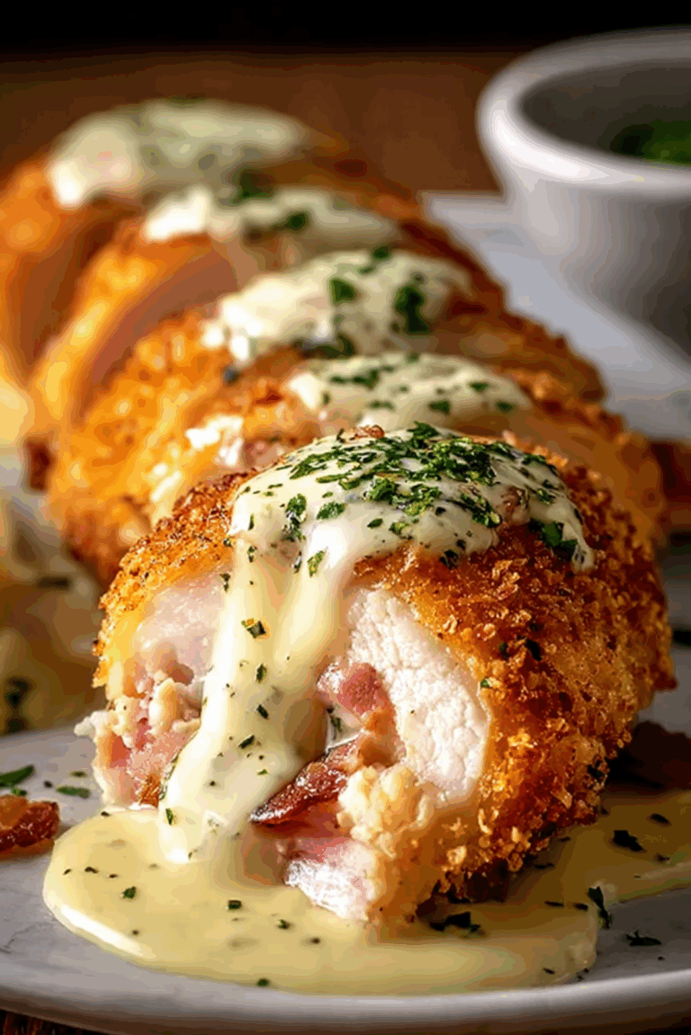 Chicken Cordon Bleu with Dijon Sauce