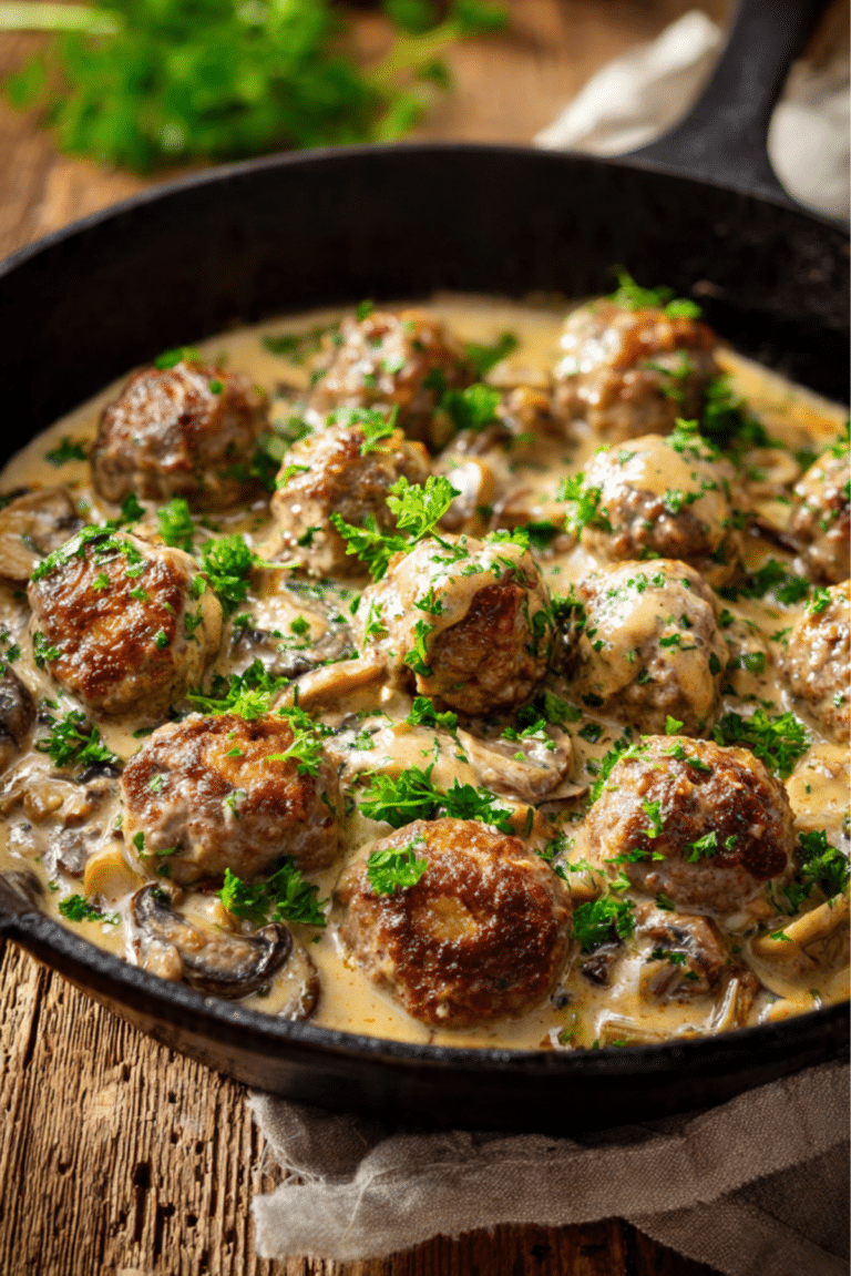 Beef Stroganoff Meatballs