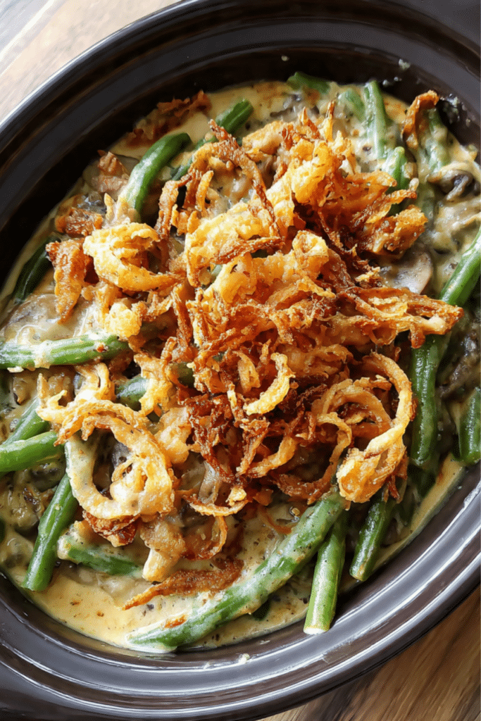 Slow Cooker Green Bean Casserole