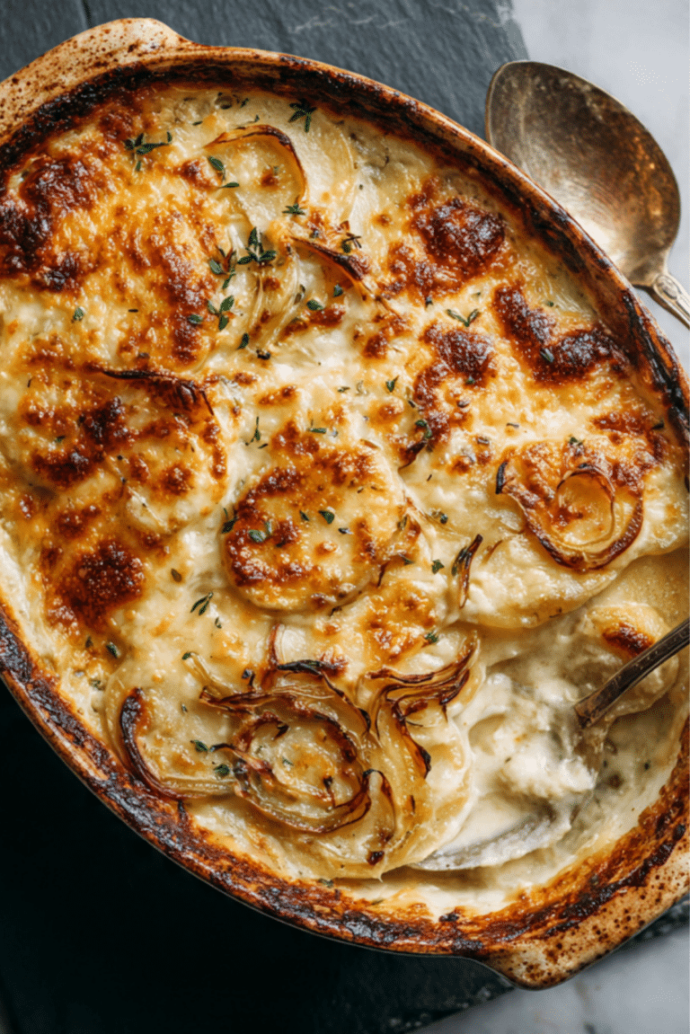 Cheesy French Onion Scalloped Potatoes
