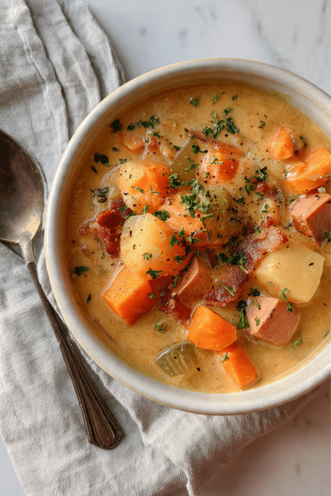 Sweet Potato Bacon Chowder