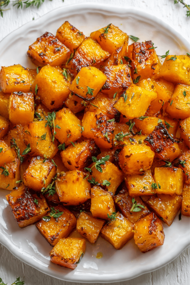 Honey Butter Glazed Butternut Squash