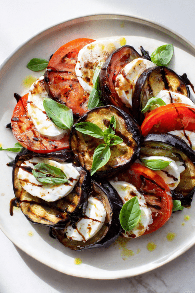 Grilled Eggplant Caprese