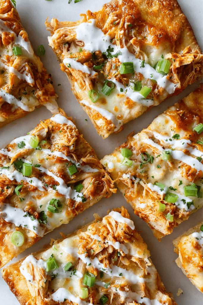 Buffalo Chicken Flatbread Pizza