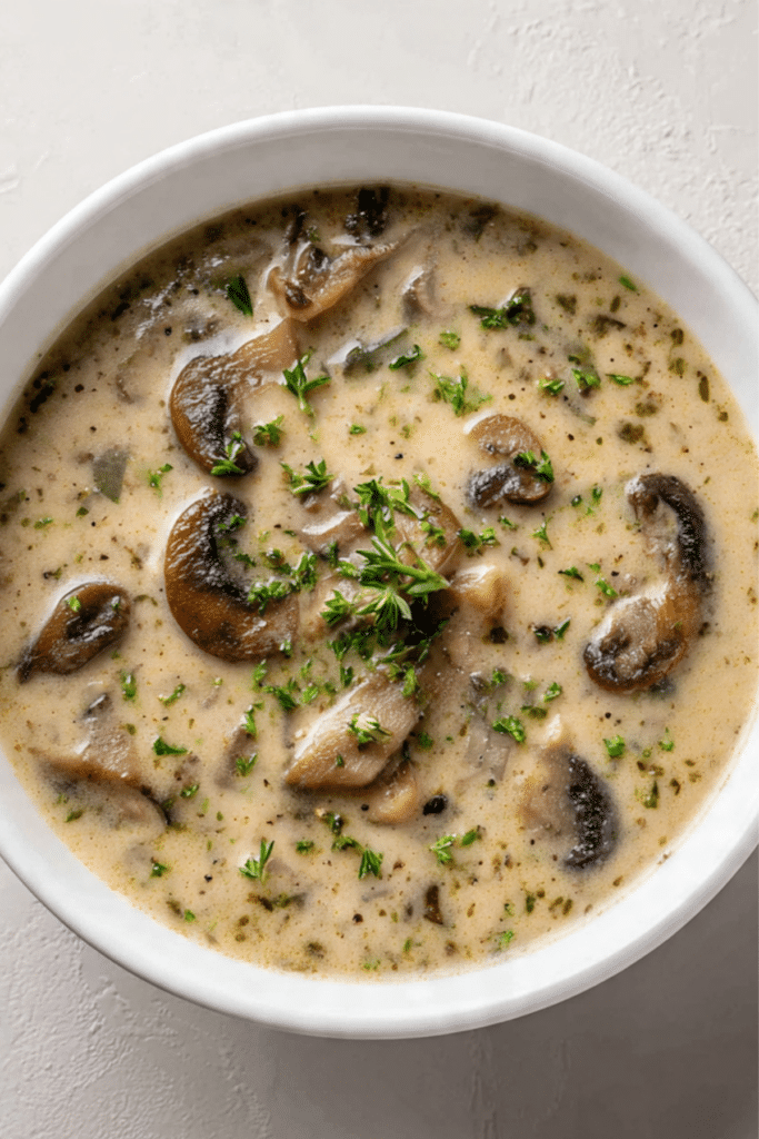 Slow Cooker Cream of Mushroom Soup