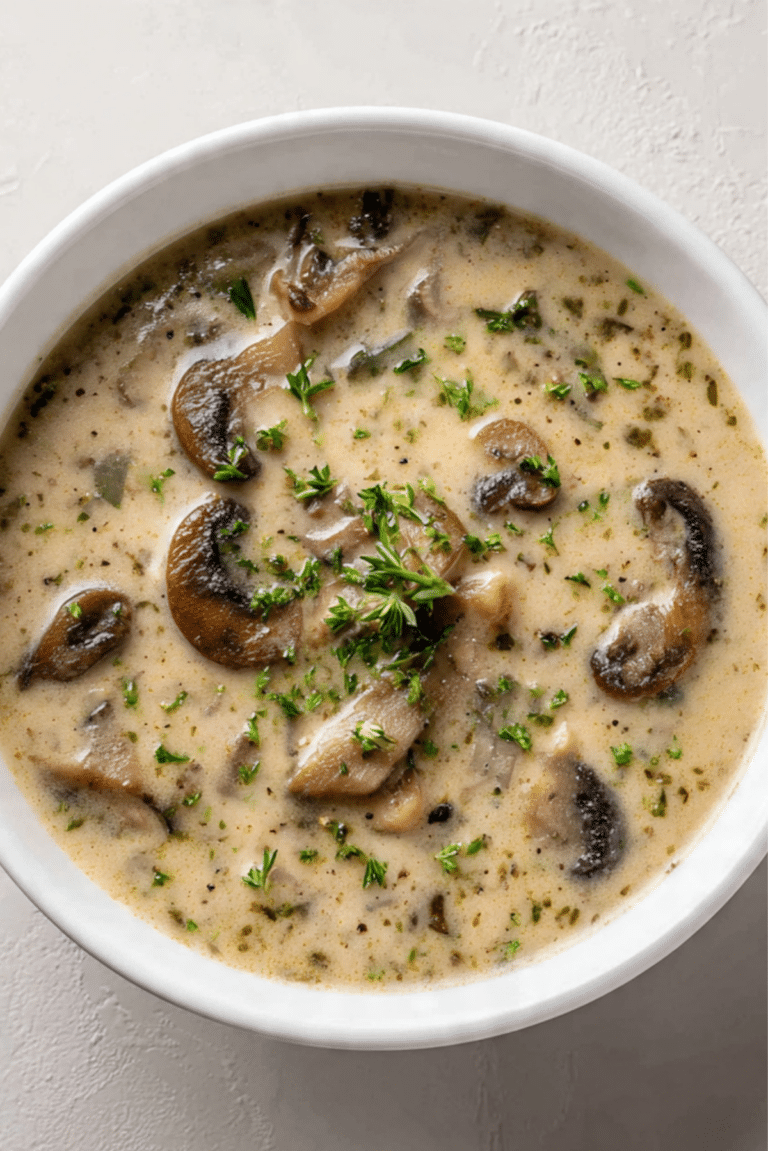 Slow Cooker Cream of Mushroom Soup