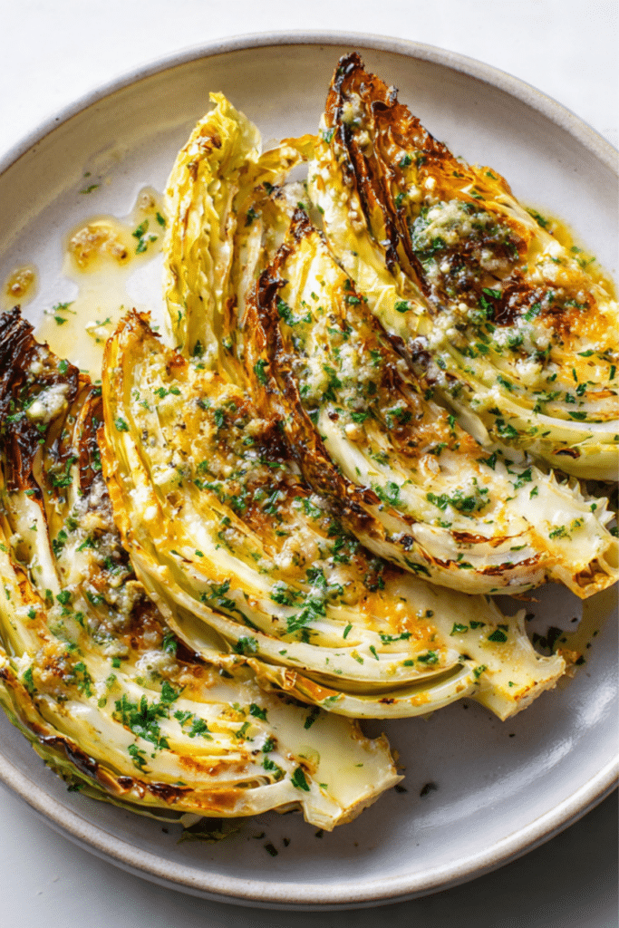 Roasted Anchovy Butter Cabbage