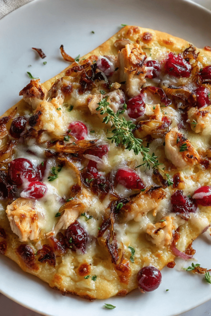 Turkey Cranberry Flatbread