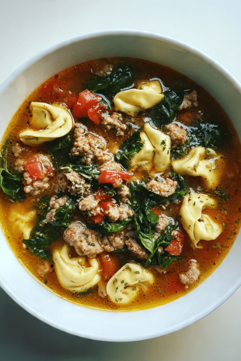 Sausage Tortellini Soup