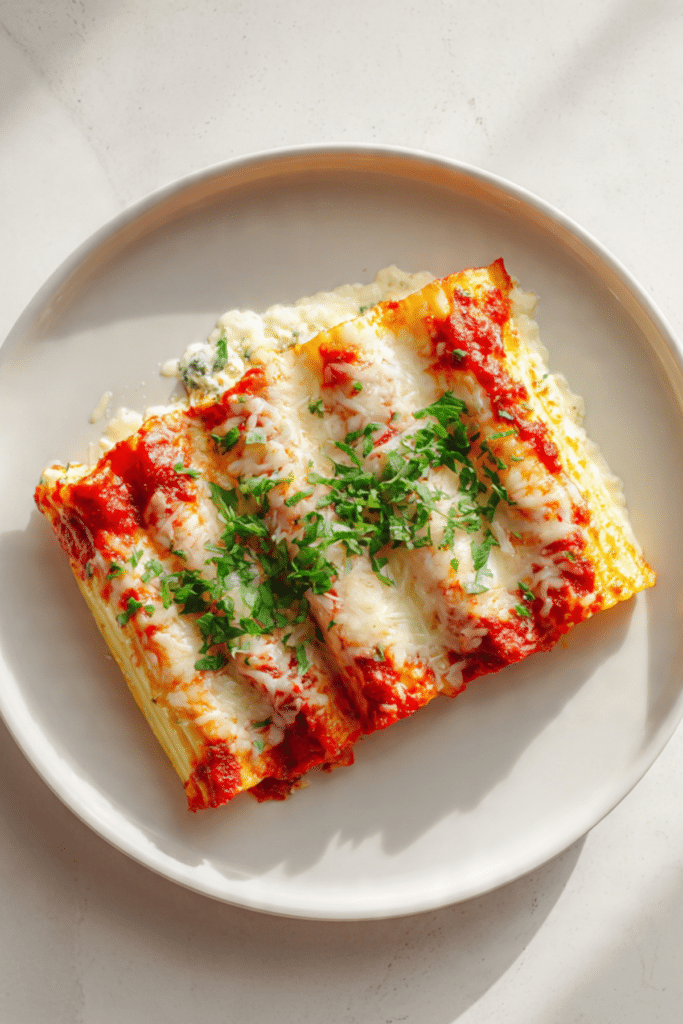 Three Cheese Manicotti