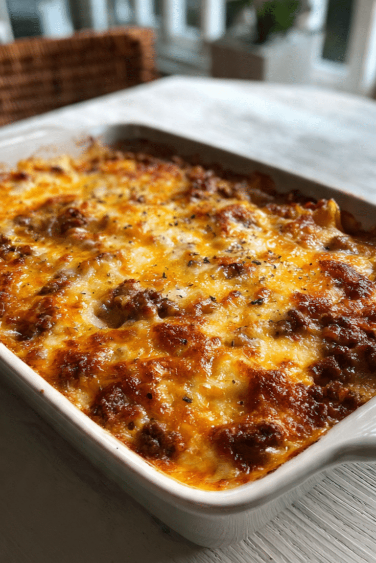 Cheeseburger Casserole