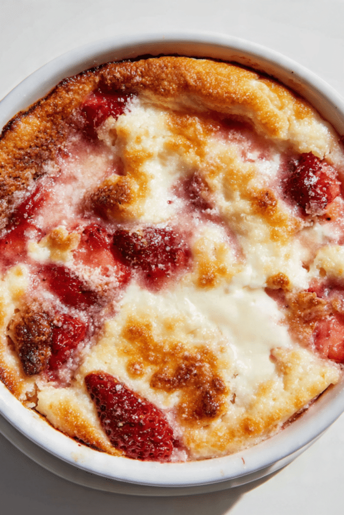 Strawberry Cheesecake Dump Cake