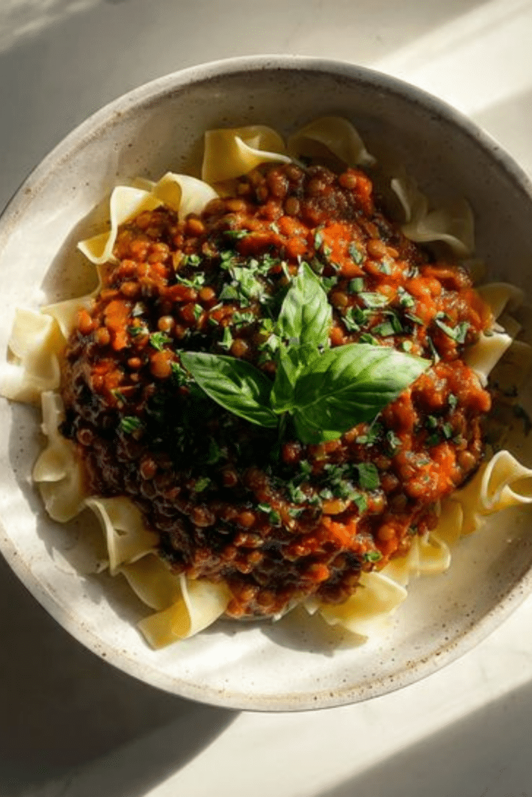 Lentil Bolognese