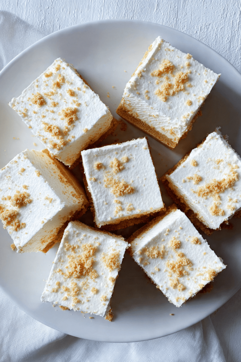 No-Bake Lemon Fluff Bars