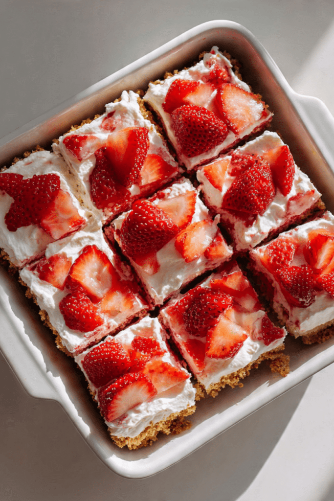 No-Bake Strawberry Dream Bars
