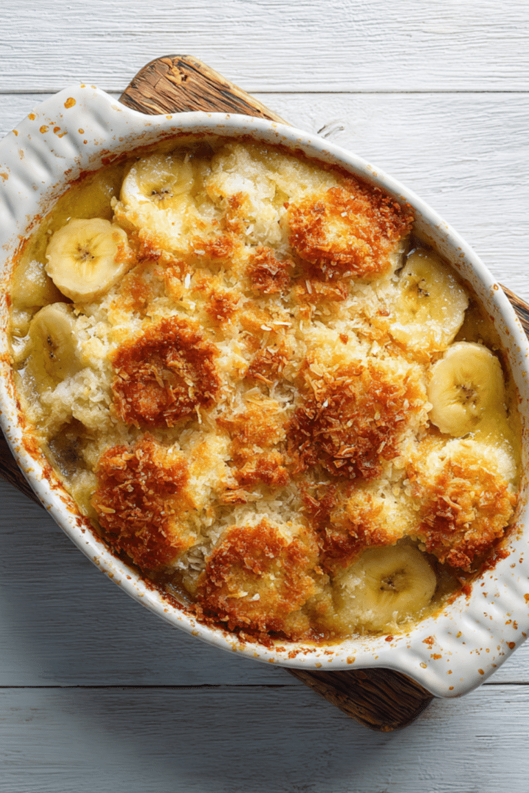 Banana-Coconut Cobbler
