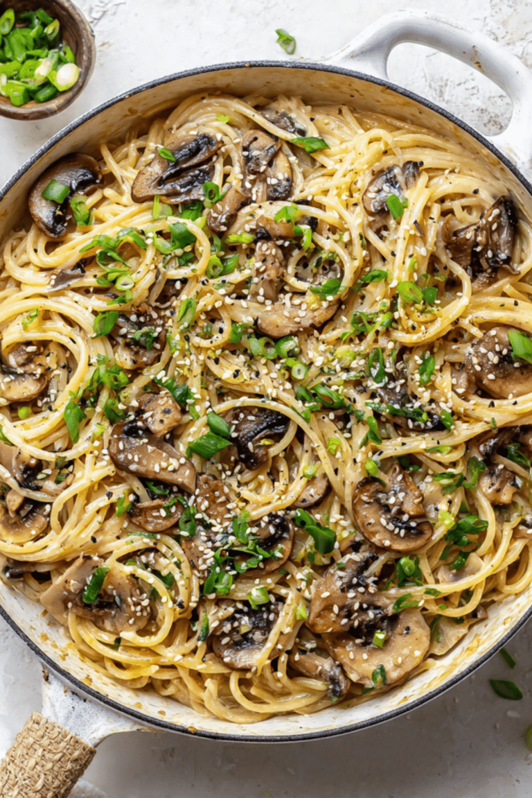 One-Pot Miso Mushroom Pasta