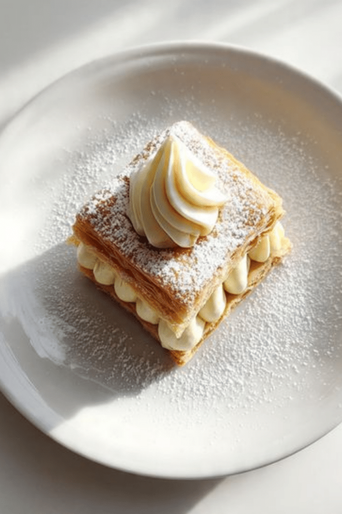 Mini mille-feuille with diplomat cream