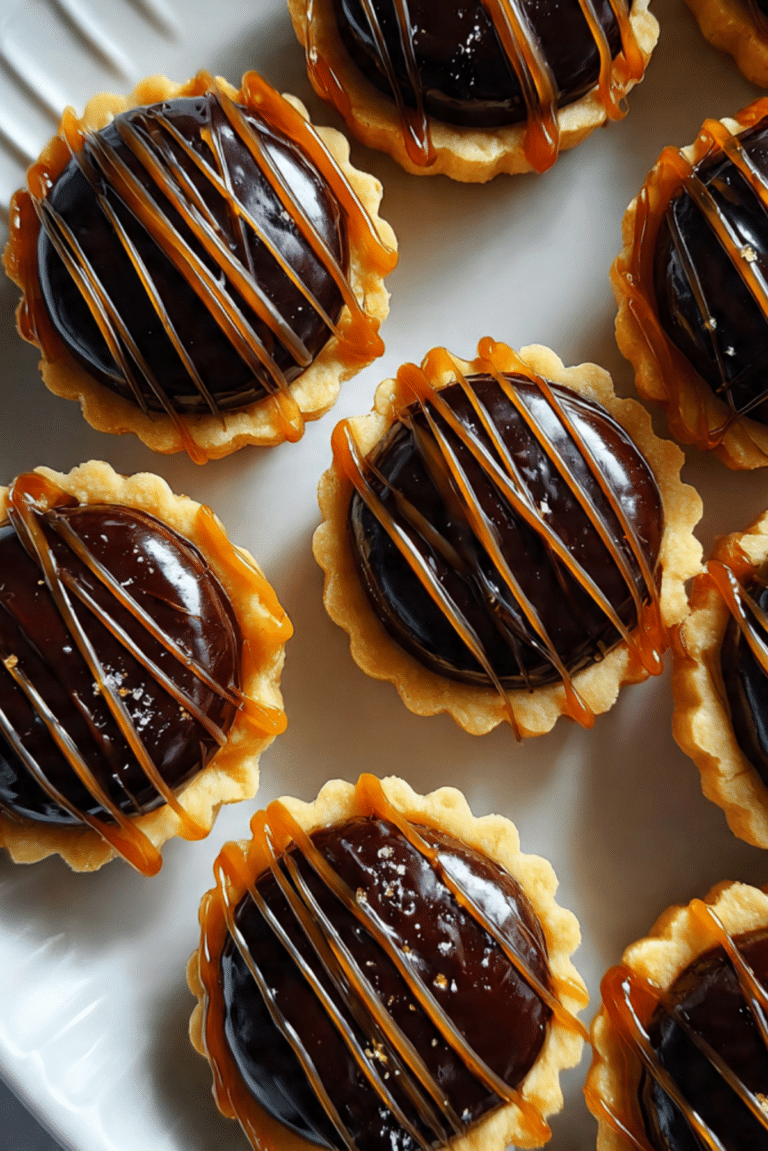 Chocolate Toffee Tartlets