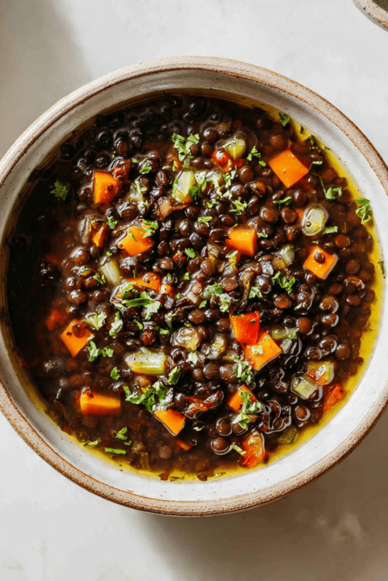 Black Lentil Soup